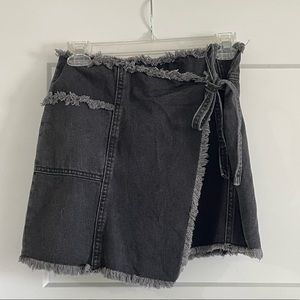 BDG Wrap Denim Skirt